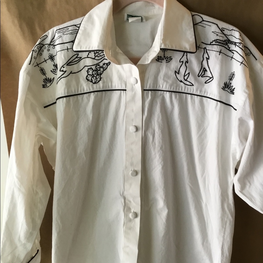 Hairston Roberson western shirt CUTE. Sz M